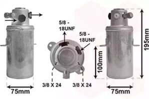 VAN WEZEL 3000d668 -  Осушитель, кондиционер